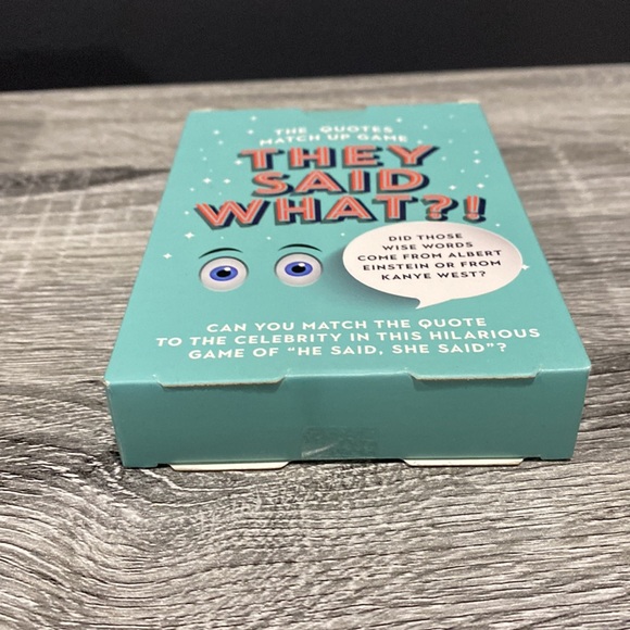 They Said What?! - Trivia Card Game - Picture 4 of 9